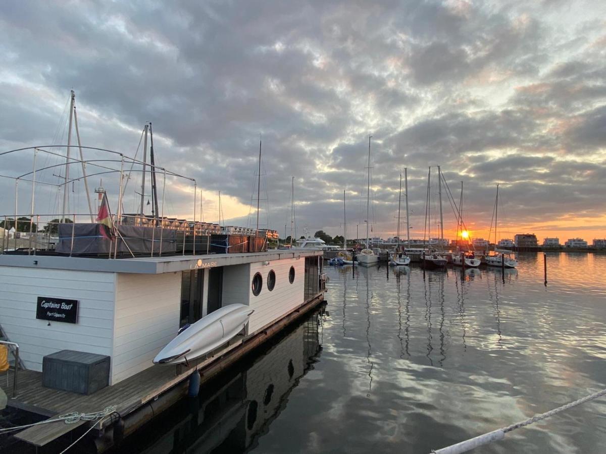 Hausboot Ferienhaus Captains Boat Kappeln Exterior photo